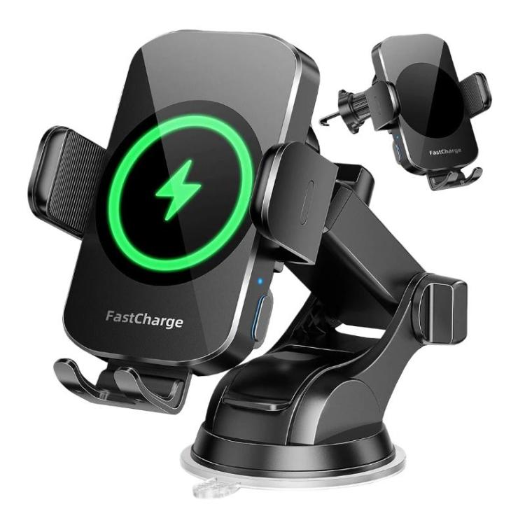 5W-15W Air Vent Car Wireless Charging Mount Smart Sensor Mount For Phone Charging, M15A