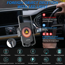 Load image into Gallery viewer, 5W-15W Air Vent Car Wireless Charging Mount Smart Sensor Mount For Phone Charging, M15A