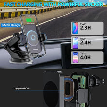 Load image into Gallery viewer, 5W-15W Air Vent Car Wireless Charging Mount Smart Sensor Mount For Phone Charging, M15A