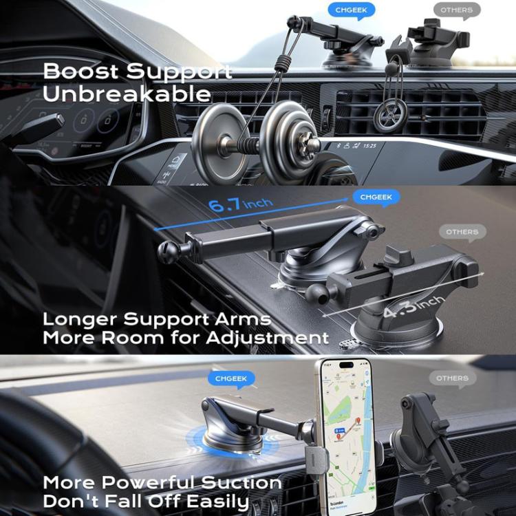 5W-15W Air Vent Car Wireless Charging Mount Smart Sensor Mount For Phone Charging, M15A