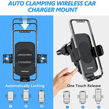 Load image into Gallery viewer, 5W-15W Air Vent Car Wireless Charging Mount Smart Sensor Mount For Phone Charging, M15A