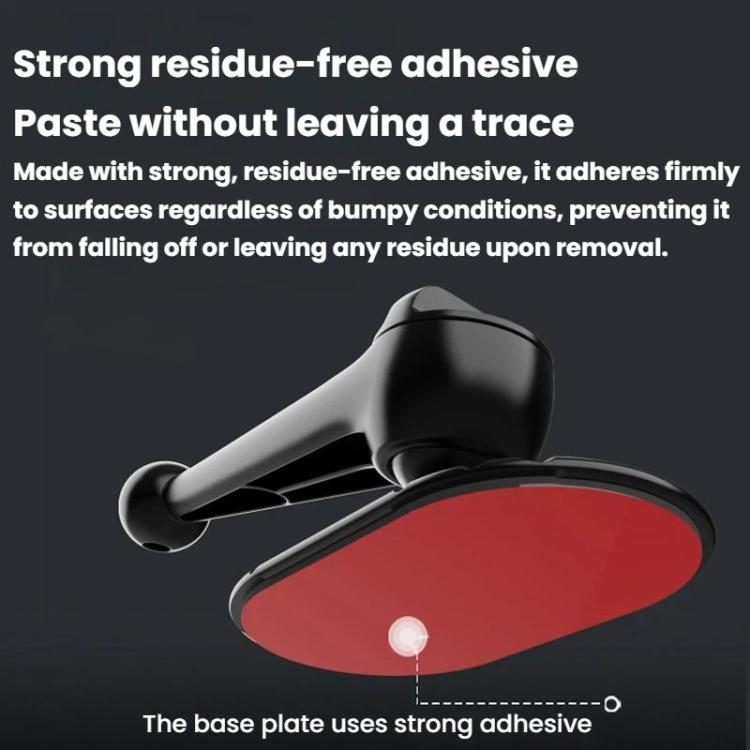 2pcs Car Adhesive Snail-Shaped Phone Mount Base 360-Degree Rotatable Mount Base, Snail-Shaped Phone Mount Base