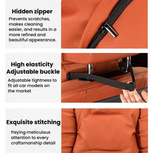 Load image into Gallery viewer, Car Stain-Resistant Leather Headrest Car Neck Pillow Lumbar Cushion Set, Headrest Black, Headrest Brown, Headrest Red, Backrest Black, Backrest Brown, Backrest Red, Headrest+Backrest Black, Headrest+Backrest Brwon, Headrest+Backrest Red