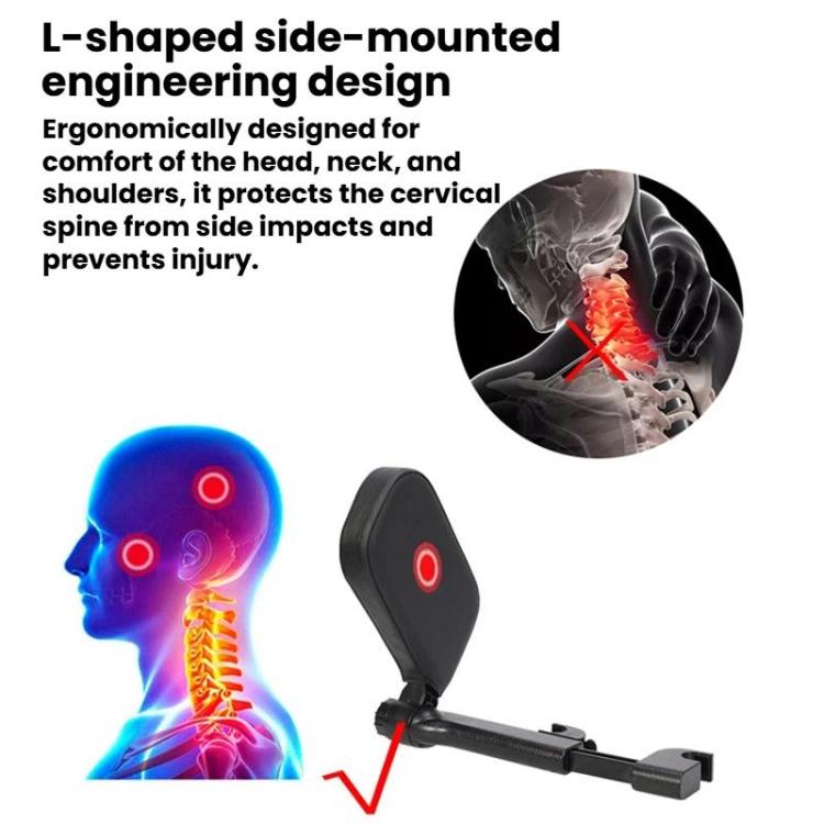 B03S Parallelogram Single-Side Headrest Car Neck Support Pillow Car Seat Side Sleeping Pillow