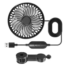 Load image into Gallery viewer, Car Rear USB Silent Three-Speed Adjustable Fan