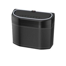 Car Trash Can Side-mounted Storage Box With Light