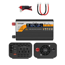 Load image into Gallery viewer, XUYUAN 12V / 24V To 110V Pure Sine Wave Inverter Power Inverter US Plug, 800W Black, 1400W Black, 2000W Black, 3000W Black, 3600W Black, 4000W Black, 800W Red, 1400W Red, 2000W Red, 3000W Red