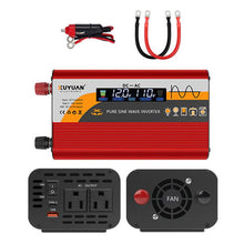 Load image into Gallery viewer, XUYUAN 12V / 24V To 110V Pure Sine Wave Inverter Power Inverter US Plug, 800W Black, 1400W Black, 2000W Black, 3000W Black, 3600W Black, 4000W Black, 800W Red, 1400W Red, 2000W Red, 3000W Red
