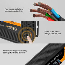 Load image into Gallery viewer, XUYUAN 12V / 24V To 110V Pure Sine Wave Inverter Power Inverter US Plug, 800W Black, 1400W Black, 2000W Black, 3000W Black, 3600W Black, 4000W Black, 800W Red, 1400W Red, 2000W Red, 3000W Red
