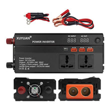Load image into Gallery viewer, XUYUAN 12V / 24V To 220V Car Power Inverter LED Display Power Converter, 600W, 1200W, 2000W