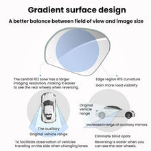 Load image into Gallery viewer, Suction Cup Car Rearview Blind Spot Reversing Assist Mirror, Silver, Black, White