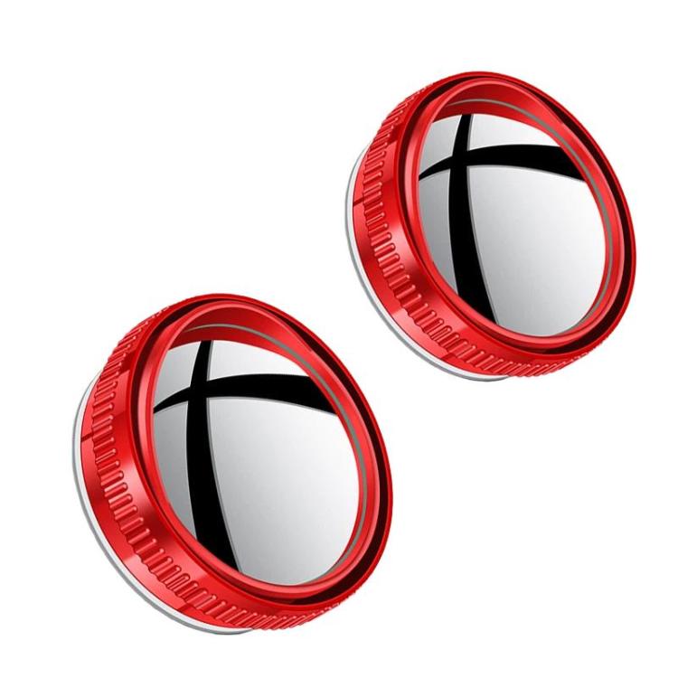 Car Suction Cup Type Wide-angle Reversing Mirror With Rain Guard, Silver, Black, White, Red, Blue