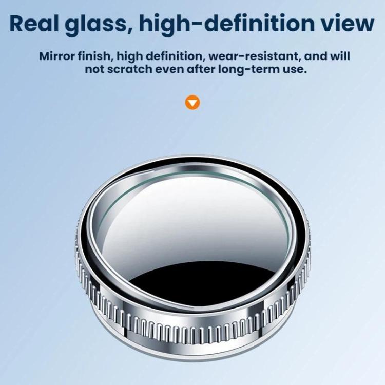 Car Suction Cup Type Wide-angle Reversing Mirror With Rain Guard, Silver, Black, White, Red, Blue