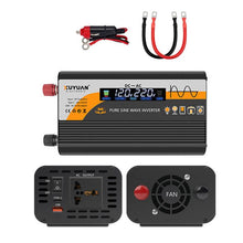 Load image into Gallery viewer, 12V / 24V To 220V Pure Sine Wave Inverter Universal Car Power Converter, 800W Black, 1400W Black, 2000W Black, 3000W Black, 3600W Black, 4000W Black, 800W Red, 1400W Red, 2000W Red, 3000W Red