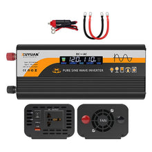 Load image into Gallery viewer, 12V / 24V To 220V Pure Sine Wave Inverter Universal Car Power Converter, 800W Black, 1400W Black, 2000W Black, 3000W Black, 3600W Black, 4000W Black, 800W Red, 1400W Red, 2000W Red, 3000W Red