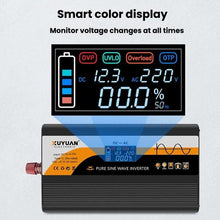 Load image into Gallery viewer, 12V / 24V To 220V Pure Sine Wave Inverter Universal Car Power Converter, 800W Black, 1400W Black, 2000W Black, 3000W Black, 3600W Black, 4000W Black, 800W Red, 1400W Red, 2000W Red, 3000W Red