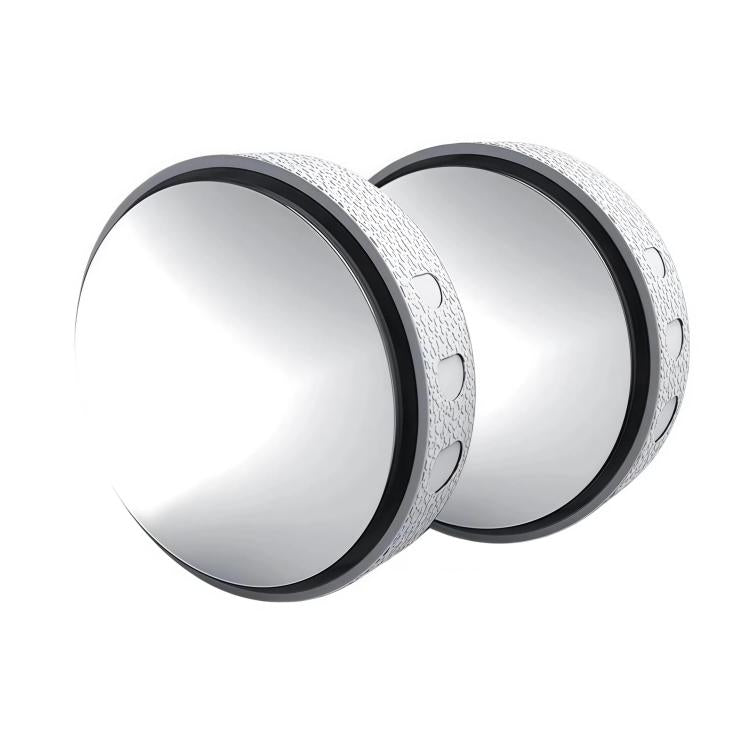 Car Suction Cup Type 360-Degree Adjustable Wide-View Reversing Mirror, Silver Pattern, Black Pattern, White Pattern