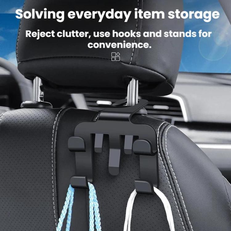 4pcs Multi-functional Car Seat Back Hook Phone Holder
