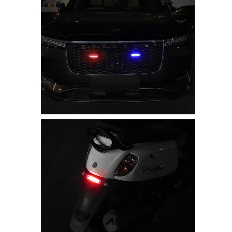 Solar-Powered Car Crash Warning Lights Flashing Taillights