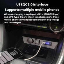 Load image into Gallery viewer, For Toyata RAV4 Wireless Car Charger With Digital Display, 15W Left, 15W Right