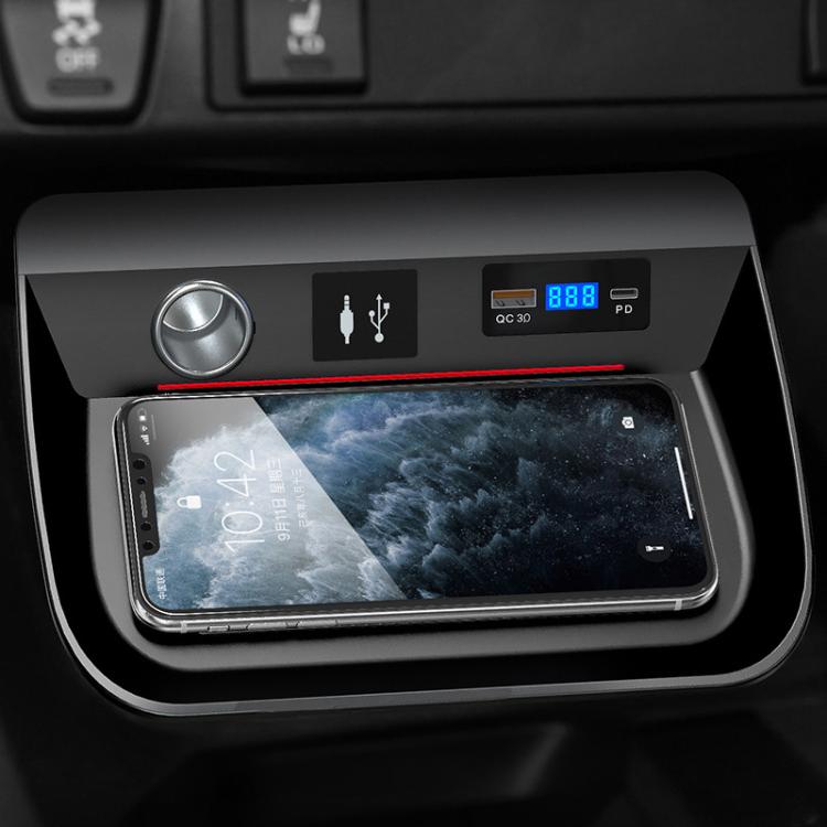 For Toyata RAV4 Wireless Car Charger With Digital Display, 15W Left, 15W Right