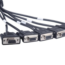 Load image into Gallery viewer, OBD2 Male To 6 DB9 Female Adapter Diagnostic Tool Connection Cable, Male To 6 DB9 Female
