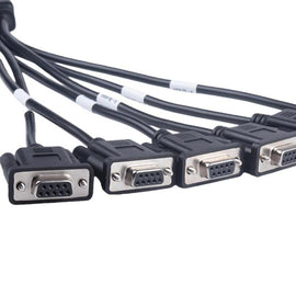 OBD2 Male To 6 DB9 Female Adapter Diagnostic Tool Connection Cable, Male To 6 DB9 Female
