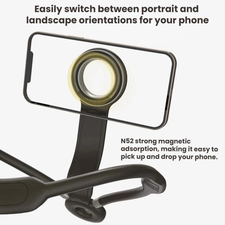 Outdoor Live Streaming Selfie Neckband Magnetic Phone Holder