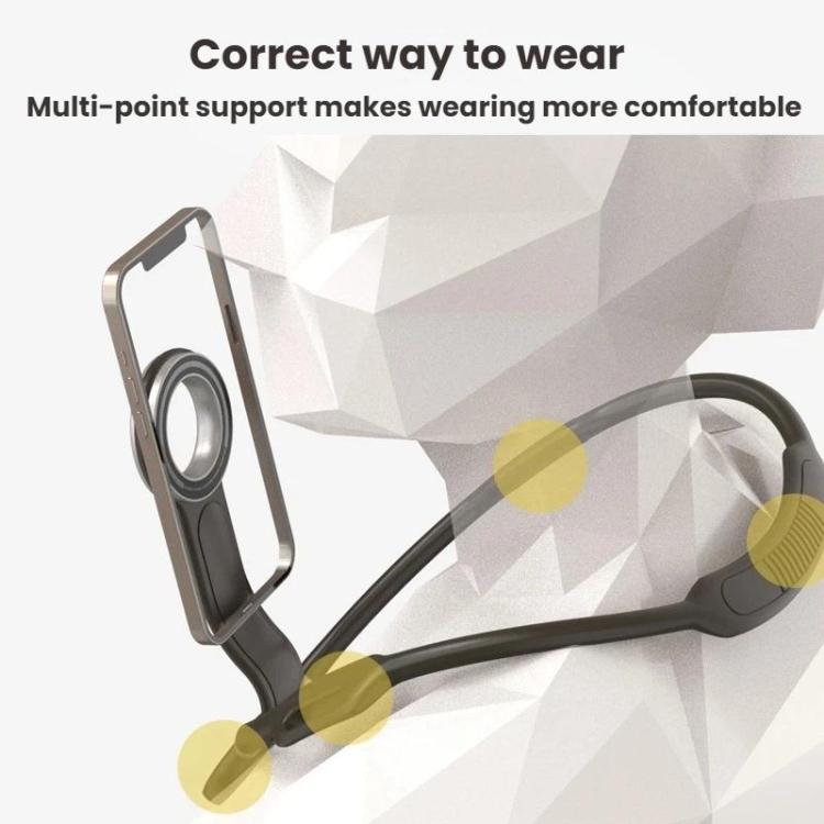 Outdoor Live Streaming Selfie Neckband Magnetic Phone Holder