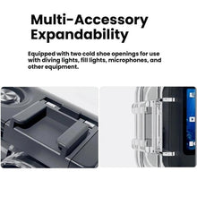 Load image into Gallery viewer, For DJI Osmo Action 6 Waterproof Case 70m IPX8 Dive Housing with Dual Cold Shoe, Waterproof Case