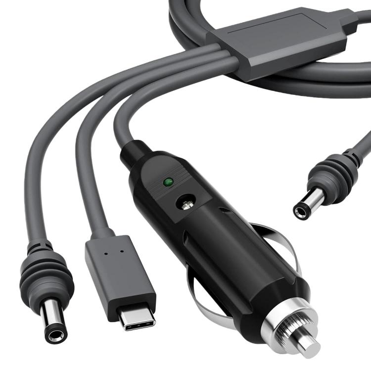 3 in 1 Mini Car DC Charger Power Cord, 3m