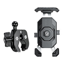 Load image into Gallery viewer, Kewig Motorcycle Riding Phone Mount Universal Quick-Release Phone Clip, Handlebars, Rear View Mirror, Heavy-duty Clamp