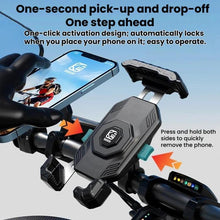 Load image into Gallery viewer, Kewig Motorcycle Riding Phone Mount Universal Quick-Release Phone Clip, Handlebars, Rear View Mirror, Heavy-duty Clamp
