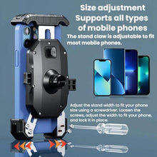 Load image into Gallery viewer, Kewig Motorcycle Riding Phone Mount Universal Quick-Release Phone Clip, Handlebars, Rear View Mirror, Heavy-duty Clamp