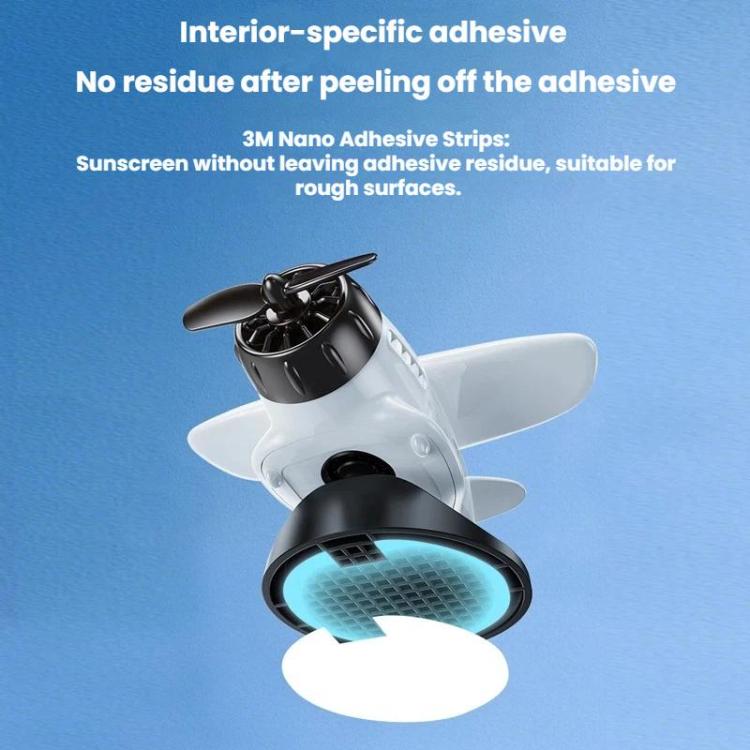 Automatic Rotating Car Dashboard Decorative Solar-Powered Airplane Ornament