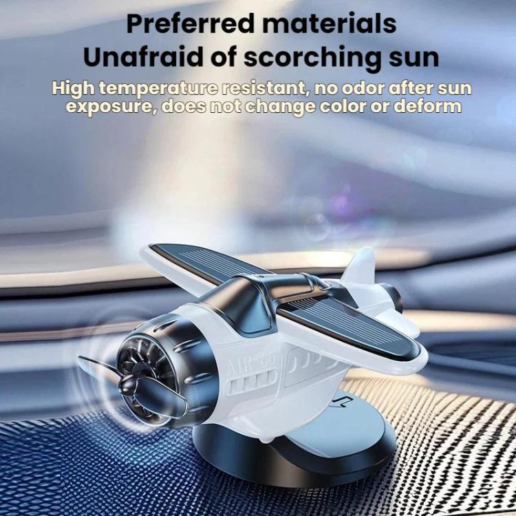Automatic Rotating Car Dashboard Decorative Solar-Powered Airplane Ornament