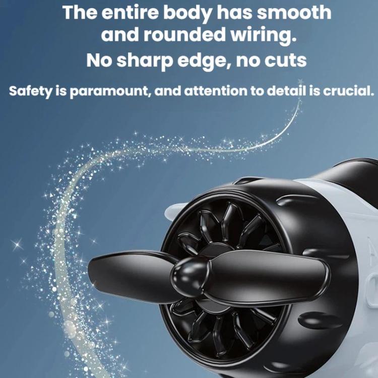 Automatic Rotating Car Dashboard Decorative Solar-Powered Airplane Ornament