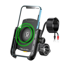 Load image into Gallery viewer, Kewig M9-S 15W Motorcycle Wireless Charging Phone Mount IP66 Waterproof Phone Stand