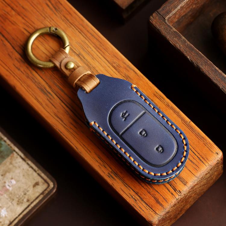 For Leapmotor C11 / S01 / C01 Hallmo Genuine Leather Car Key Cover