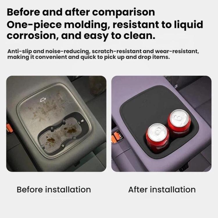 For Leapmotor B10 Wireless Charging Silicone Anti-Slip Water Bottle Holder