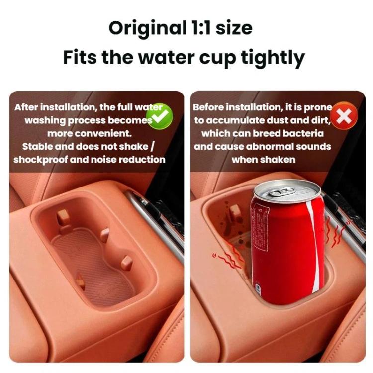 For 2026 Leapmotor C10 Front Armrest Water Bottle Silicone Pad
