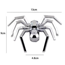 Load image into Gallery viewer, 2pcs General Car Metallic Spider Emblem 3D Car Decorative Sticker, Metallic Spider