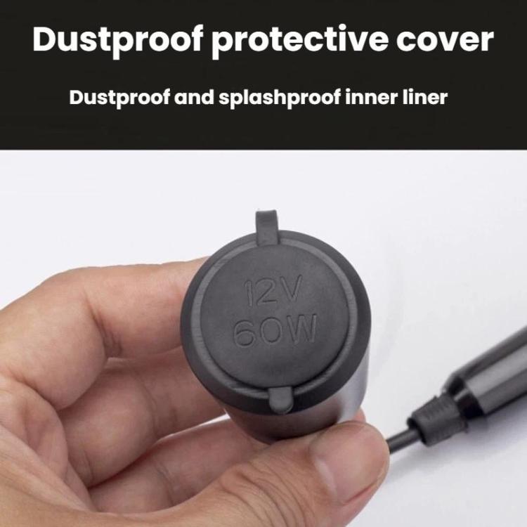 Car Cigarette Lighter High-power Female Connector Extension Cable