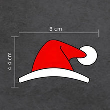 Load image into Gallery viewer, 5pcs Waterproof Christmas Hat Car Window Decals Holiday Automotive Stickers