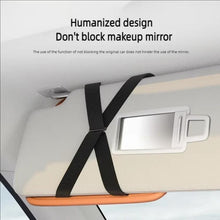 Load image into Gallery viewer, Universal Large-Capacity Sun Visor Organizer For Cars Multi-Functional Eyeglass Clip &amp; Ticket/Card Storage Bag
