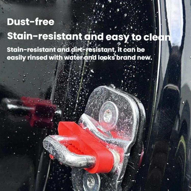 4pcs General Car Door Lock Buckle Buffer Anti-Collision Pad Automotive Door Noise-Reducing Silicone Protector