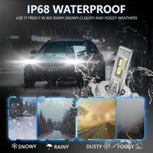 Load image into Gallery viewer, 2pcs/Pack 30W 3000LM IP68 Waterproof Automotive LED Headlights, A5 H7, A5 H4, A5 H11, A5 H1, A5 9005, A5 9006