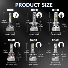 Load image into Gallery viewer, 2pcs/Pack 30W 3000LM IP68 Waterproof Automotive LED Headlights, A5 H7, A5 H4, A5 H11, A5 H1, A5 9005, A5 9006
