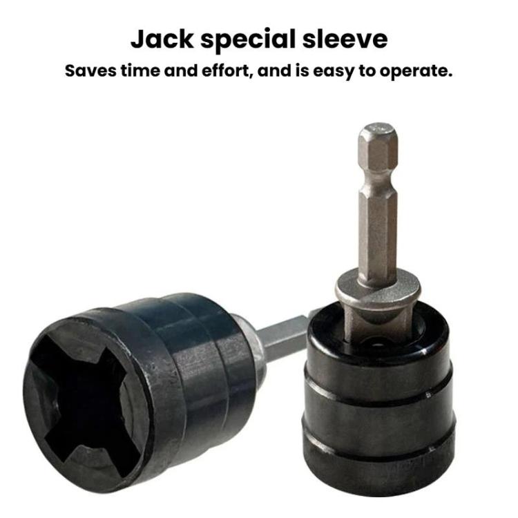 Labor-Saving Jack Socket For Electric Wrench Auxiliary Tire Removal Tool, Labor-Saving Jack Socket