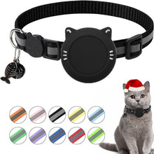 Load image into Gallery viewer, For AirTag 2nd Gen / AirTag 1st Gen Cat Collar Waterproof Silicone Holder With Safety Breakaway Buckle And Fish &amp; Bell Pendant